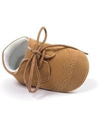 ESTAMICO Baby Boys Shoes Prewalker PU Sneakers Brown 12-18 Months