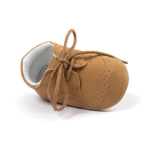 Estamico Baby Boys Shoes Prewalker PU Sneakers Brown 3-6 Months