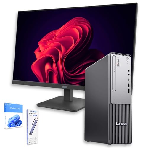 Lenovo Bundle PC Gen5 SFF + ThinkVision Monitor 27″ IPS 100 Hz | Intel Core i5-13420H, 2026 16GB RAM ddr5, 512GB SSD, Windows 11 Pro, Full HD Monitor Docking Station 10 in 1 36 Months Warranty