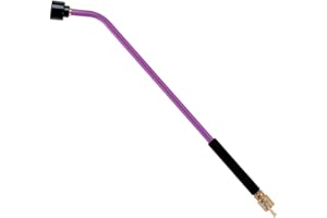 Dramm ColorMark Soft Rain Watering Spray Wand – 30” Long, Berry – Lightweight & Durable with 8" Foam Grip and Brass Shut-Off Valve – Ideal for Hanging Baskets, Planters, Gardens, Shrubs & Seedbeds