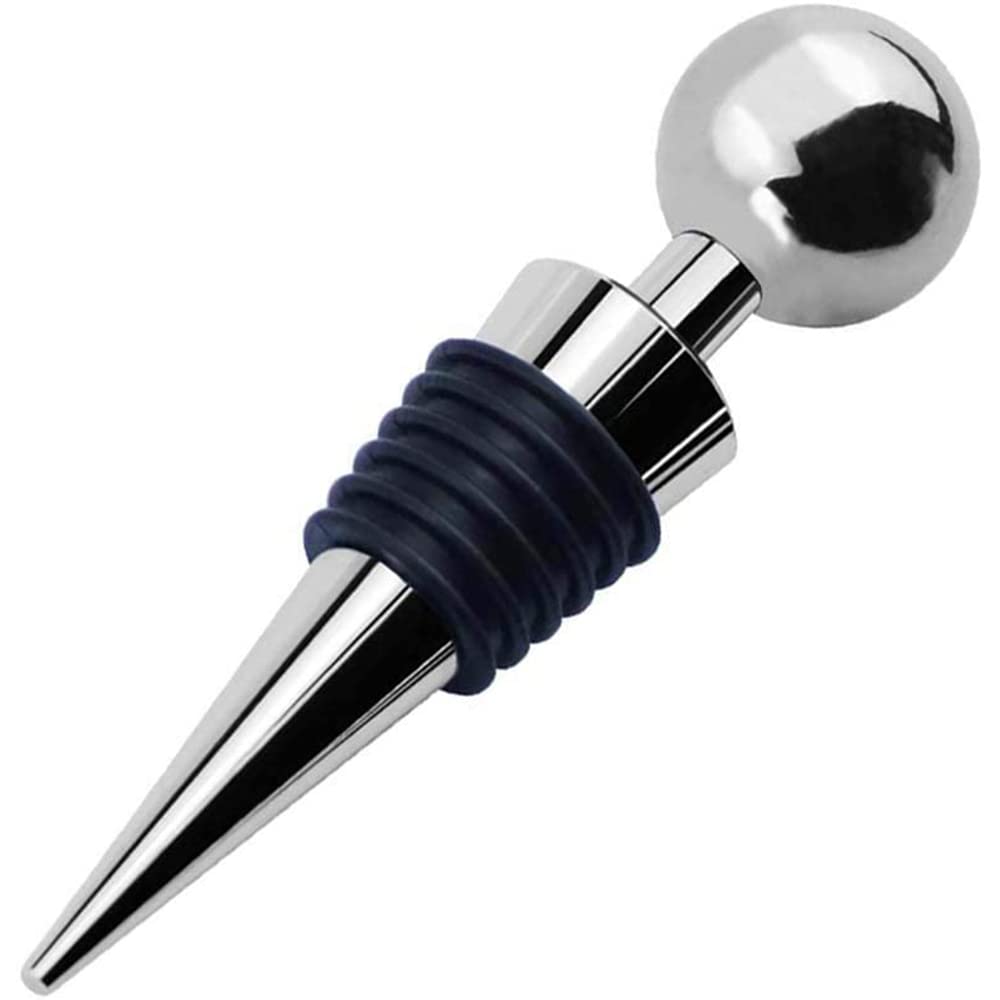 CENPEK 6 Pcs Reusable Bottle Stopper,Wine Bottle Stoppers for Sealing Wine,Champagne,Beverage,Soda and Beer(Round Top)