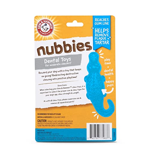Arm & Hammer for Pets Nubbies Dental Toys Gator Dental Chew Toy for