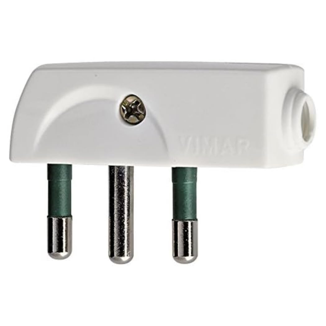 Vimar 00207.B Plug 2P+T 16A Spa17, White