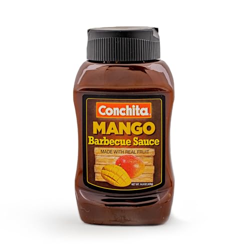 CONCHITA MANGO BBQ SAUCE, 14 OZ – COOKOUT ESSENTIALS – PERFECT FOR GRILLING, MARINATING, AND DIPPING
