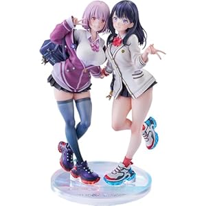 グッドスマイルカンパニー[GOOD SMILE COMPANY] SSSS.GRIDMAN 宝多六花＆新条アカネ feat.トリダモノ 1/7スケール プラスチック製 塗装済み完成品フィギュア