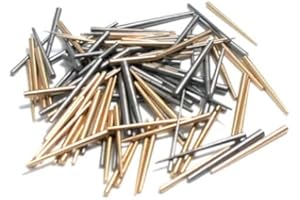 100 Assorted Brass and Steel Pins Tapered Pins for Clock Repair