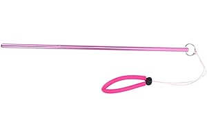 Wbestexercises Diving Pointer Portable Aluminum Alloy Reefing Stick Underwater Tickle Pointer Stick Diver Pointer with Hand Strap(Pink)