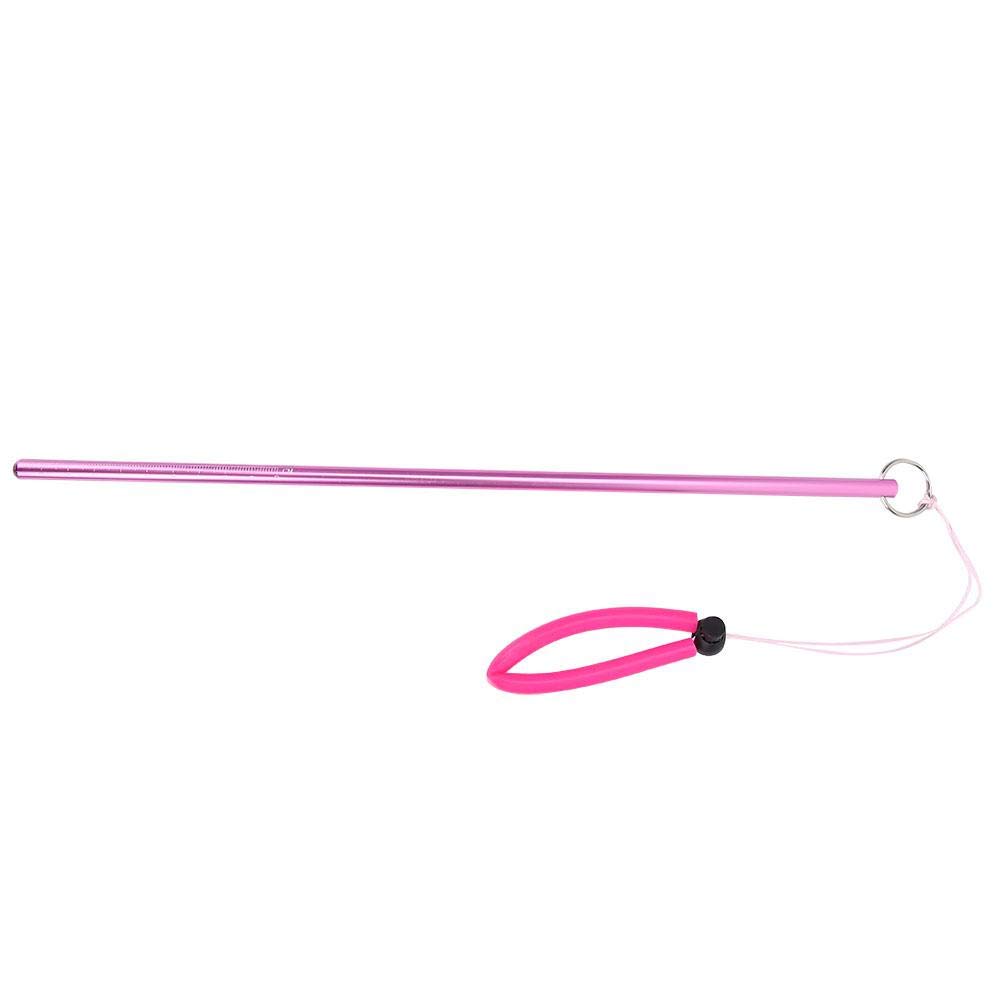 Diving Pointer Stick,Scuba Diving Pointer Scuba Diving Aluminum Alloy Tickle Pointer Stick with Measurement & Lanyard replacement for Scuba Diving(Pink)