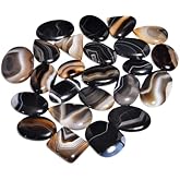 Natural Loose Gemstone 5 Piece Cabochons Lot Jewelry Making Loose Gemstone, Stone Shape Oval & Pear, Stone Size 20-35 mm