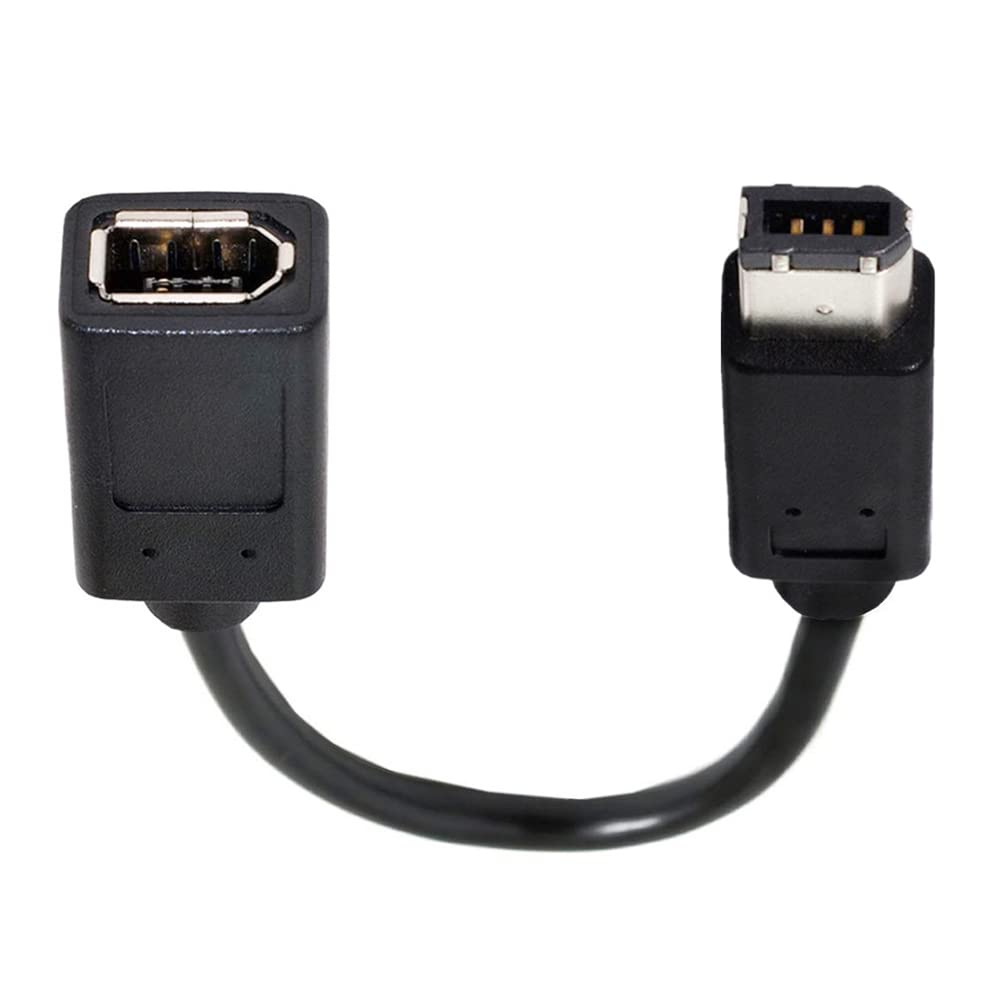 NFHK IEEE 1394 6Pin Female to 1394a 6Pin Male Extension Data Video Capture Card Firewire 400 to 400 Cable 20cm