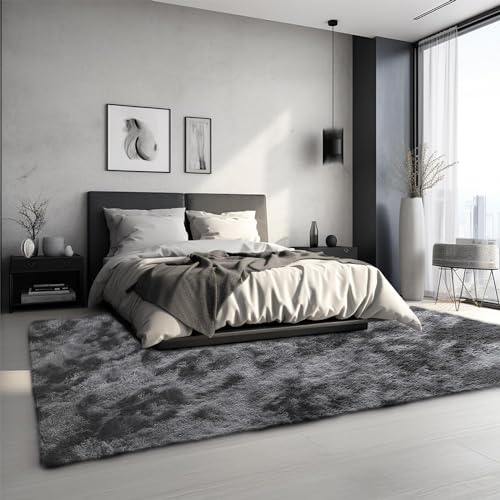 160x230 سم لغرفة المعيشة والغرف - سجاد طويل ناعم قابل للغسيل الآلي لتزيين المنزل - مثالية للأطفال والكبار 160x230cm Large Fluffy Area Rug for Living Room & Bedroom, Machine Washable Non-Slip Carpet