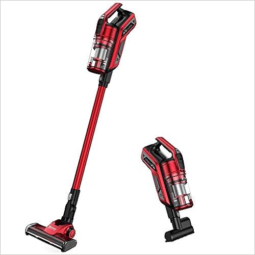 Proscenic Aspirapolvere senza fili I9 con forte aspirazione da 20 Kpa,  batteria agli ioni di litio rimovibile e tempo di funzionamento fino a 45  minuti Rosso e nero : Proscenic: Casa e