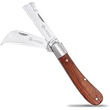 Pruning Knife, Double blade Grafting knife, Stainless Steel Garden Budding Knife, Linsen-outdoors Folding Pocket Knife For Grafting Multi Cutting Tool, Weed Bushes Branches Mushroom Diggig Knife