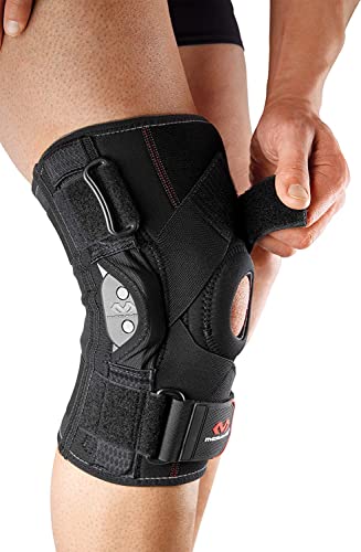 McDavid Hinged Knee Brace for Men and Women, Knee Brace with Side Stabilizers, Knee Compression Sleeves and Stability Straps for ACL, LCL, Arthritis, Tendonitis, MCL, Patella, Left and Right