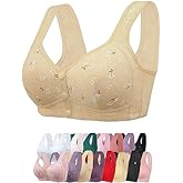 Daisy Bra for Seniors, Front Snap Closure Bras, Front Snaps Daisy Bras for Older Women