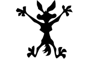 Wile Coyote Splat Vinyl Sticker for Car Window Bumper Truck Vinyl Decal Sticker Road Runner Splat Wiley Roadrunner 5 x 5 Inch