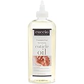 Cuccio Naturale Revitalizing Cuticle Oil 8 oz (Fragrance Free) – Unscented Hydrating Oil for Dry Cracked Cuticles and Nails, Vitamin E Enriched Cuticle Conditioner for Sensitive Skin
