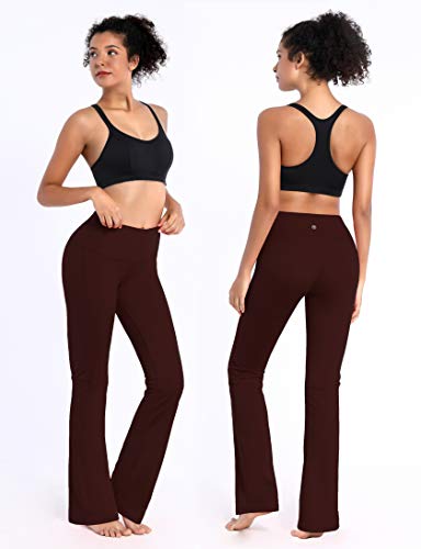 BUBBLELIME 29"/31"/33"/35"/37" Inseam Bootcut Yoga Pants High Waist Moisture Wicking Long Bootleg