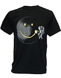 SODAtees Full Moon Graffiti Tag Smiley Graphic Design Men's T-SHIRT