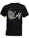 SODAtees Full Moon Graffiti Tag Smiley Graphic Design Men's T-SHIRT