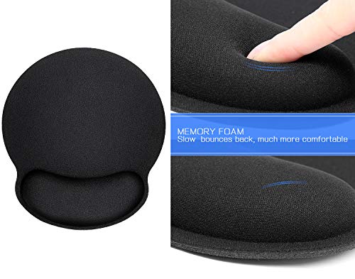 2 Premium Memory Foam Keyboard Wrist Support Bar and Mouse Wrist Rest Pads Set- for Comfortable Typing &Wrist Pain Relief Mouse Pad with Wrist Support Bar - Thumbnail 7