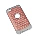 iPod 4 Case, iPod Touch 4 Case, MagicSky [Shock Absorption] Studded Rhinestone Bling Hybrid Dual Layer Armor Defender Protective Case Cover for iPod Touch 4th Generation - Rose Gold/Grey