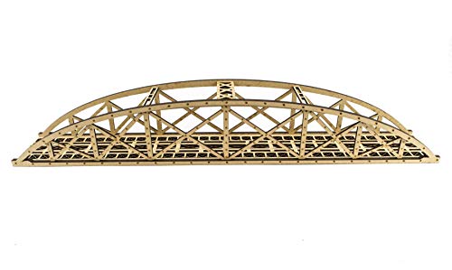War World Scenics Einspurige Hoch-Detail Stabbogenbrücke 450mm - Spur 00/H0 MDF Modellbahn Modellbau Landschaft Gelände – Bild 4
