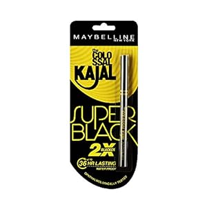 Maybelline New York Colossal Kajal, Super Black, 0.35g