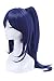 ROLECOS Womens Matsuura kanan Anime Cosplay Wigs Long Ponytails Hair Wig Blue