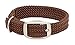 Mendota Pet Double Braid Collar - Satin Nickel - Dog Collar - Made in The USA
