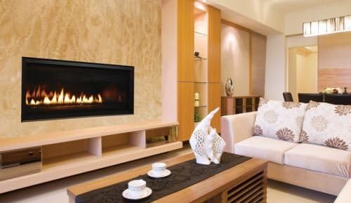 54" Direct Vent Electronic Ignition Linear Fireplace w/Lights- LP