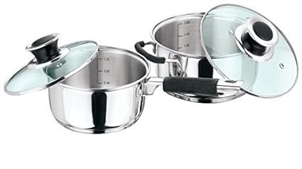 Vinod Cookware 202 Masterchef Cookware Set, 2-Pieces, Silver