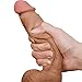 Realistic Dildos Dildo with Strong Suction Cup 8.27inch Lifelike Silicone Dong, Flexible Cock with Curved Shaft and Balls for Vaginal G-spot and Anal Play, Sex Toy for Women Couples