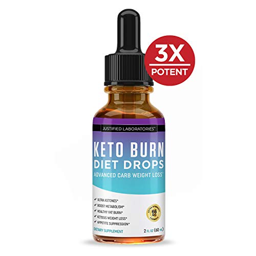 Keto Diet Supplement Drops Shred Burn Ketones for Faster Ketosis Weight Loss Appetite Suppressant Loose Unwanted Belly Fat Raspberry Ketone African Mango Advanced Dietary Blend Made in USA (1 Bottle) (The Best Liquid Diet To Lose Weight)