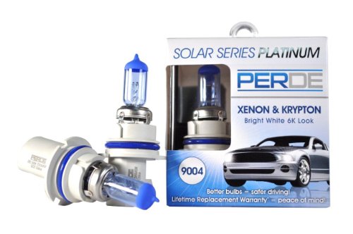 PERDEReplacement for Solar Series Platinum 9004 Xenon-Enhanced Halogen Bulbs Left Right Pair