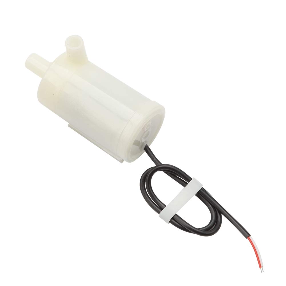 Horizontal Submersible Pump - DC 3V/5V/6V Amphibious Submersible Pump, Small Submersible Pump for Fountain Pond, 5mm Outlet, 40-110cm Lift, 80-120L/H Flow - 2.2X0.9X1.2in