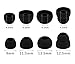 ALXCD Ear Tip for Level U Pro, SML & Double Flange 8 Pair Soft Durable Silicone Replacement Ear Tip Earpads Eargels (Not for Level U), Fit for Level U Pro (8 Pair)[Black]