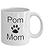 Pom Mom Mug, Pomeranian, paw prints, dogs, coffee cup