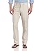 Cubavera Men's Cotton Herringbone Textured Pant, Natural Linen, 36X30
