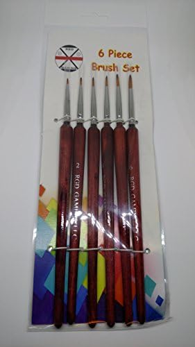 RGDGAMING Six Piece Miniature Wargaming Paint Brush Set