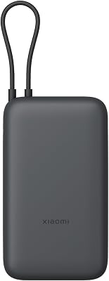 22.5W Power Bank 20000mAh (Integrated Cable) Dark Gray