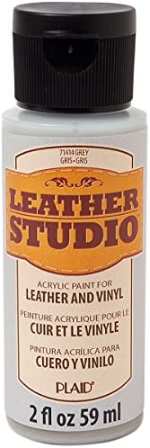 Leather Studio Leather Paint, Grey, 2oz
