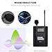 Fotowelt 6 Channels UHF Wireless Lavalier Microphone System Youtube Video Studio Recording Microphone Podcast Stream Microphone Applicable for DSLR Cameras, iPhone, Canon, Nikon, Sony &Camcorders