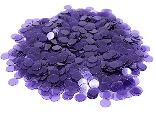 Regal Games 1,000 Count of 3/4" Bingo Chips (Purple)