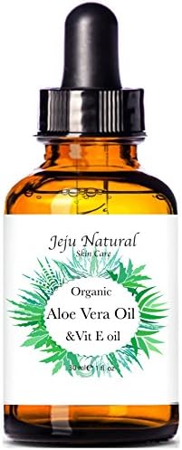 Natural Organic Aloe Vera Oil - Jeju Natural - 1 oz - Cold Pressed,100% Pure Organic