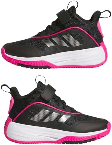 Mixte Enfant Ownthegame 3.0 Shoes, Core Black/Iron Met./Shock Pink, 38 EU