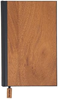 WOODCHUCK Wood Pocket Journal 6.5x4.5 Inches, Mahogany, Blank Pages -100% Recycled Paper