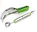 Slice Pro - #1 Rated Professional Watermelon Carving Kit - 1 Watermelon Slicer with Ergo Handle + 1 Carving Tool (Melon Baller and Rind Carving Tool)