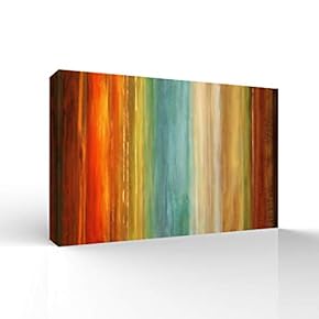 Wall26-Canvas Wall Art-Abstract Colorful Lines-Giclee Painting Wall Art for Bedroom Living Room Home Decoration - 12x18 inches