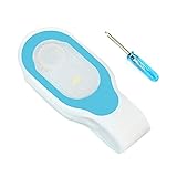ESport Silicone LED Clips on Magnetic to Clothing Flashlight - Perfect Hands Free Flashing Lights for Camping, Dog Walking, Back to School, Vehicle, Emergency & SOS, Bonus Screwdriver (blue)
